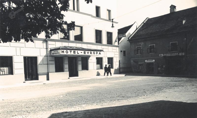 Hotel Evropa, Kranj, 1936 Hotel Evropa, Kranj, 1936